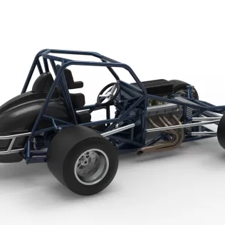 Sprint car Base Version 2 Scale 1:25 - Model thumbnail 20
