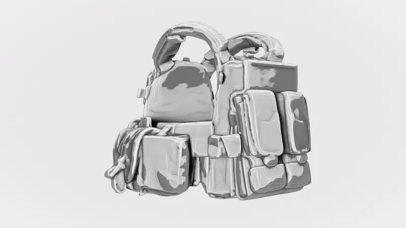 Navy SEAL Tactical Vest #RoZ - Model preview 3