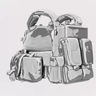 Navy SEAL Tactical Vest #RoZ - Model thumbnail 3