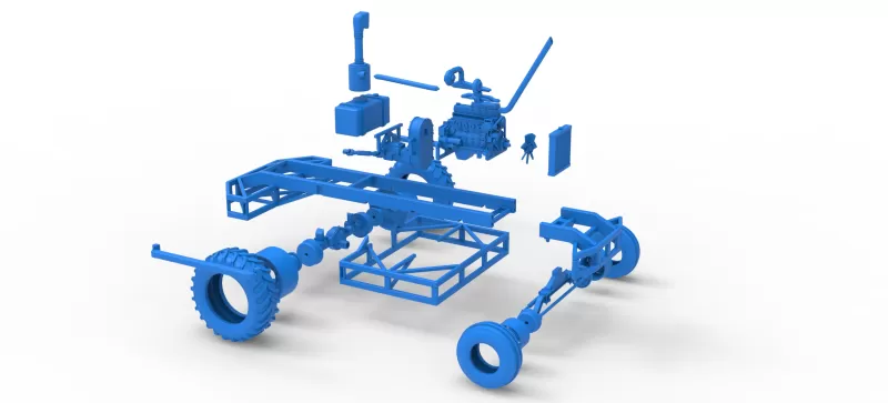 Chassis of Racing Combine Harvester Scale 1:25 - Model preview 22