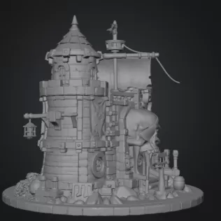 Pirate Skull Fortress STL File for 3D Print - Model thumbnail 10