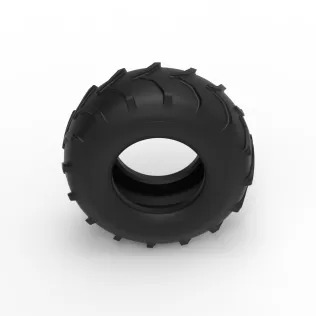 Mud dragster front tire 5 Scale 1:25 - Model thumbnail 6