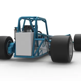 Vintage Supermodified stock car Base Version 3 Scale 1:25 - Model thumbnail 19