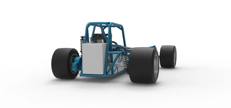 Vintage Supermodified stock car Base Version 3 Scale 1:25 - Model preview 19