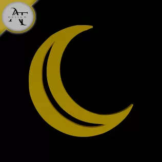 Simple Moon Symbol - 2D Art