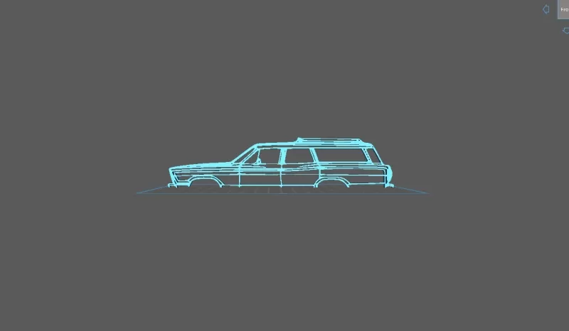 Ford - Country Squire 1967 Wall Art - Model preview 1