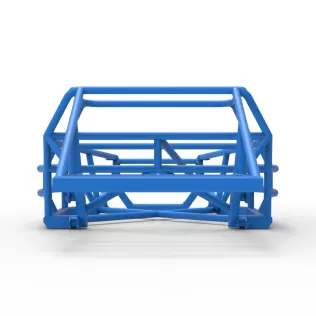 Frame of Vintage Dirt late model Race car Version 2 Scale 1:25 - Model thumbnail 12