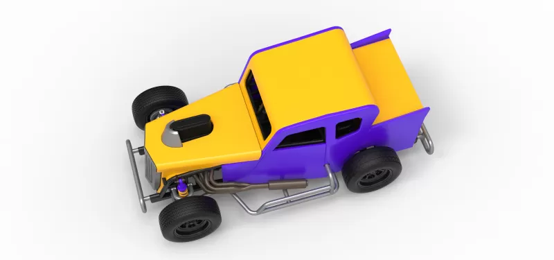 Dwarf car Version 2 Scale 1:25 - Model preview 4