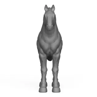 3D Printable Horse - Model thumbnail 2