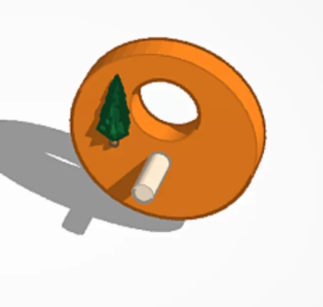 Vogelhaus rund - Model preview 1