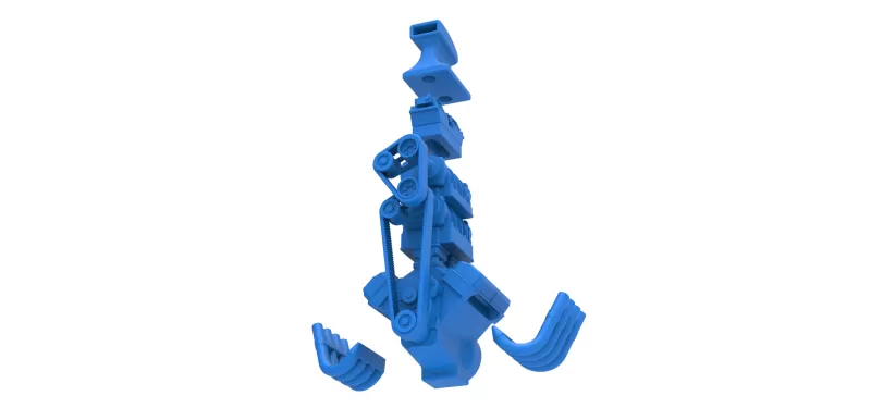 Engine V8 with double supercharger Version 8 Scale 1:25 - Model preview 14