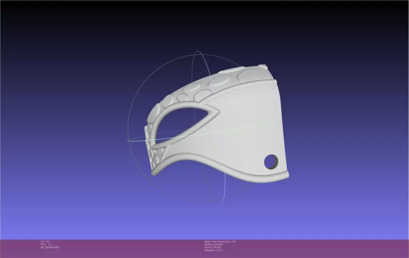 How To Train Your Dragon Astrid Dragon Scale Armor Helmet - Model preview 8