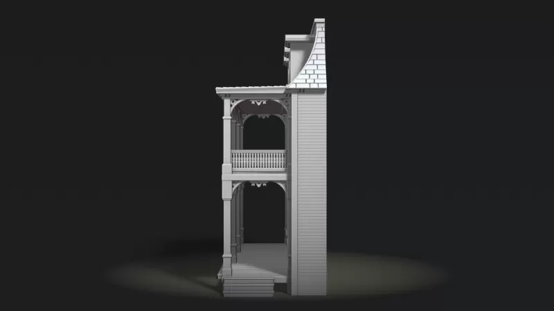 Greenfield General Store Facade - Model preview 7