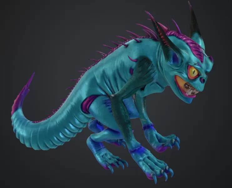 monster mit schwanz - Model preview 2