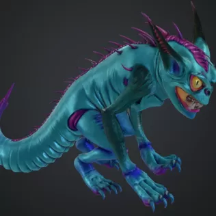monster mit schwanz - Model thumbnail 2