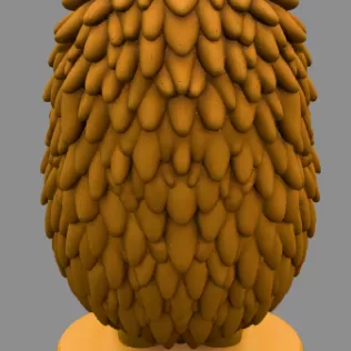 Hedgehog with Heart — Detailed Hedgehog Pendant / Figurine - Model thumbnail 4