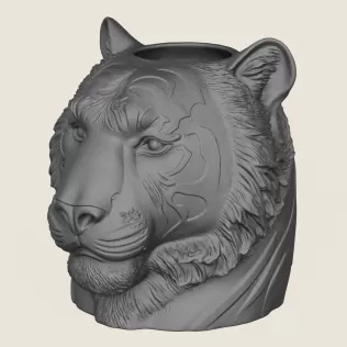 Tiger Head Plant Pot