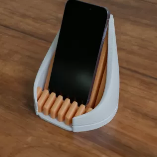 Cyberpunk Phone Stand – Futuristic 3D Printed Smartphone Dock & - Model thumbnail 7