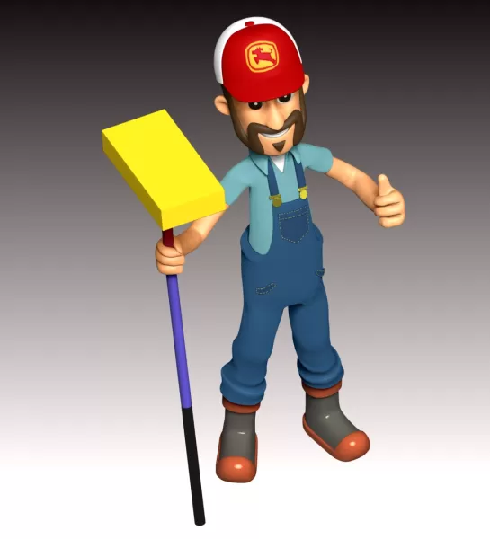 Farmer Al Fan Art - Model preview 8
