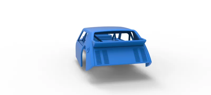 Shell of Vintage Asphalt Modified stock car V8 Scale 1:25 - Model preview 10