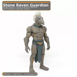 Desert Relic Guardians – 10 Character Kitbash Collection - Model thumbnail 8