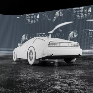 DMC DeLorean #RoZ - Model thumbnail 4
