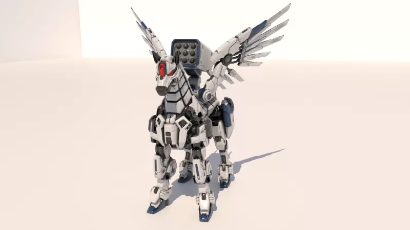 Art Toy_Pegasus Gundum2 (3D Model) - Model preview 1