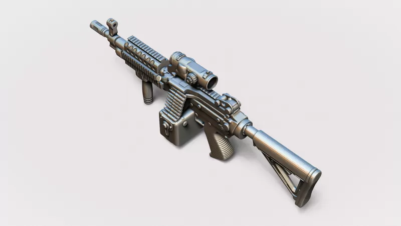 MK46 Light Machine Gun #RoZ - Model preview 8