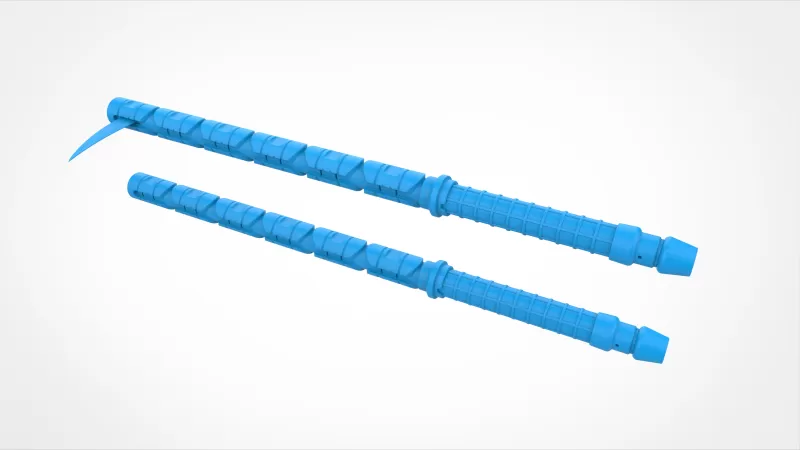 Yelena Belova Combat Batons from the Thunderbolts* 2025 - Model preview 12