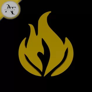 Simple Flame Symbol - 2D Art