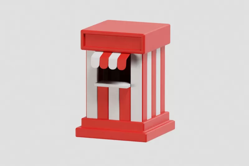 Ticket Booth - Model preview 5