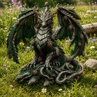 Ancient Forest Guardian Dragon STL File for 3D Print - Model thumbnail 2
