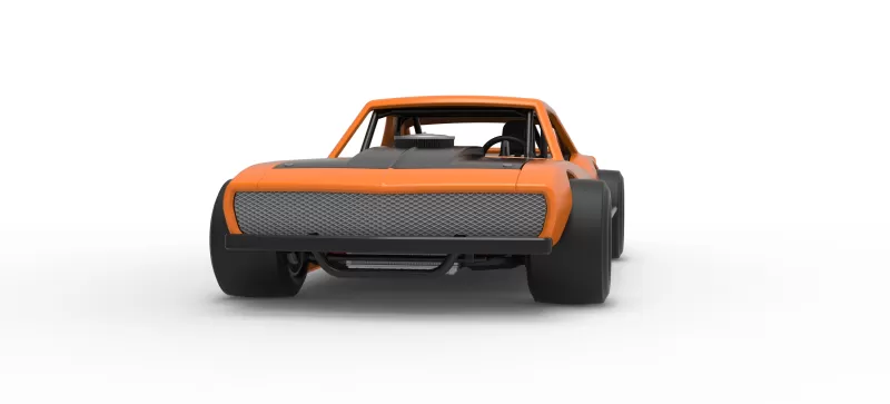 Vintage Asphalt Modified stock car V12 Scale 1:25 - Model preview 6