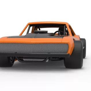 Vintage Asphalt Modified stock car V12 Scale 1:25 - Model thumbnail 6