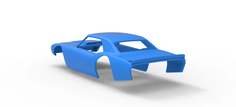 Shell of Vintage Asphalt Modified stock car V10 Scale 1:25 - Model preview 11