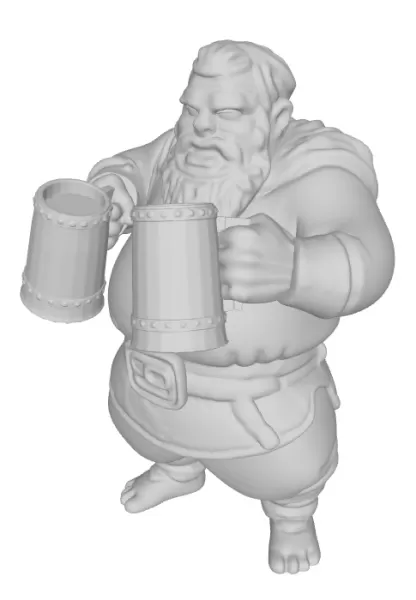 Beer Fat Man - Model preview 1