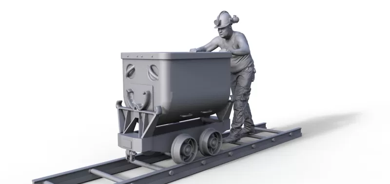 Miner figure - Model preview 1