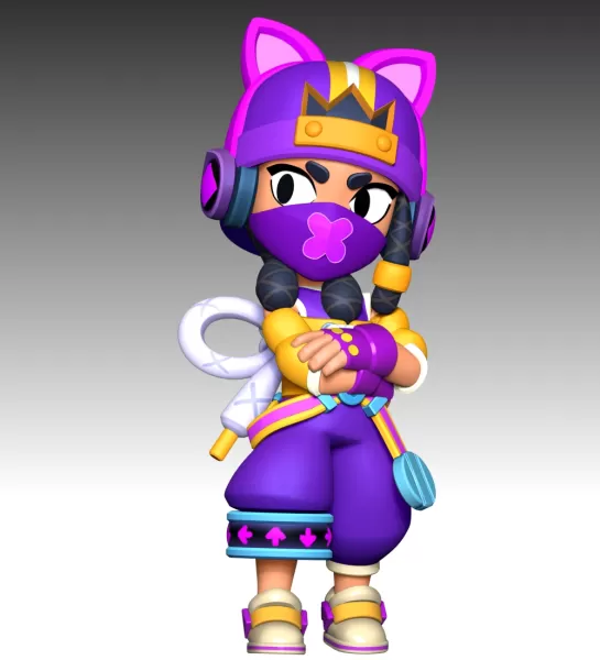 Mina - Brawl Stars - Model preview 8