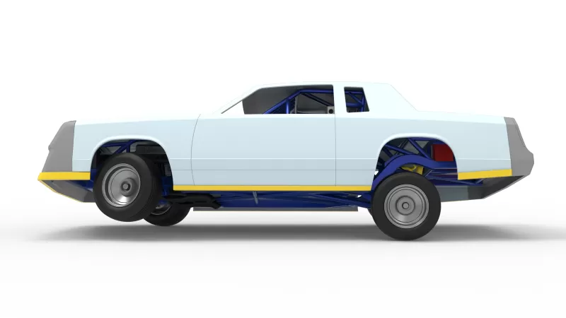 IMCA Stock car while turning Version 2 Scale 1:25 - Model preview 9