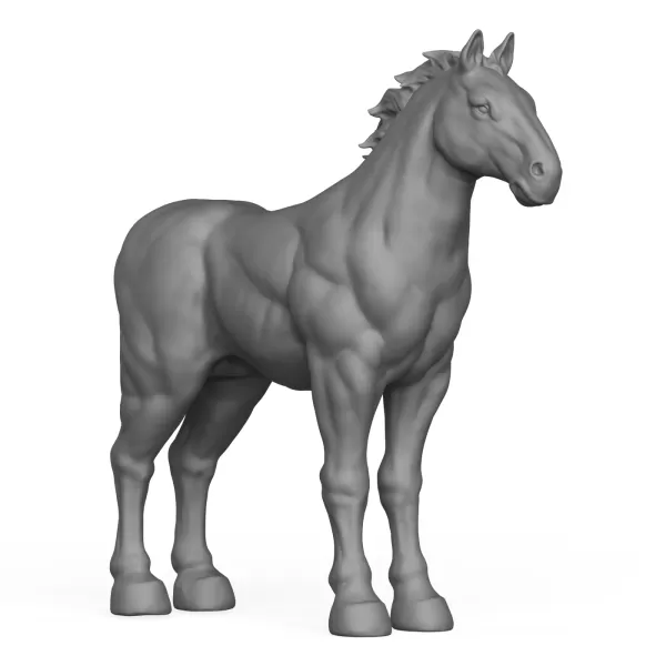 3D Printable Horse - Model preview 5
