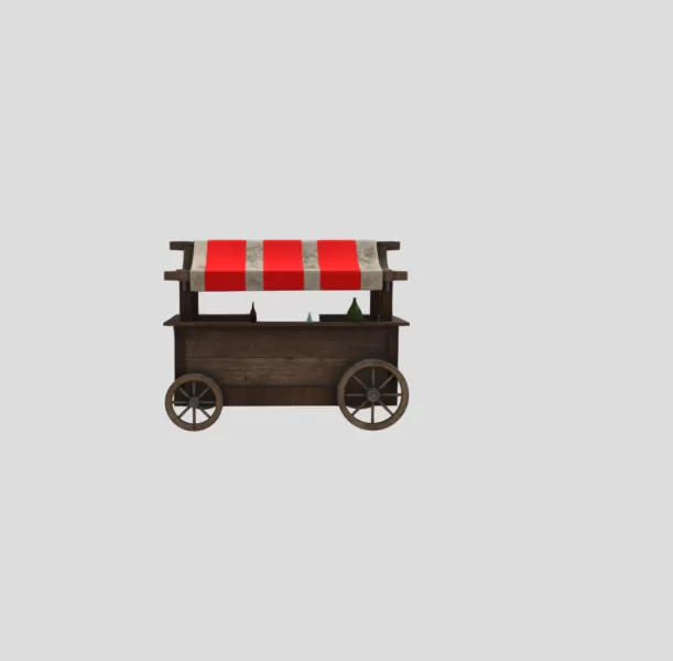 shady_merchant_cart - Model preview 2