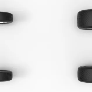 Wheel Set of Dirt Silver Crown Champ car Scale 1:25 - Model thumbnail 6