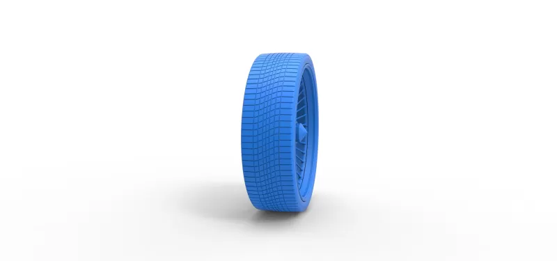 30 inch Wire wheel of Donk car Scale 1:25 - Model preview 11