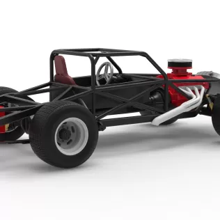 Vintage Semi-Late Model Stock Car Base Scale 1:25 - Model thumbnail 18