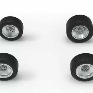 Wheel Set of Three Quarter Midget Scale 1:25 - Model thumbnail 6