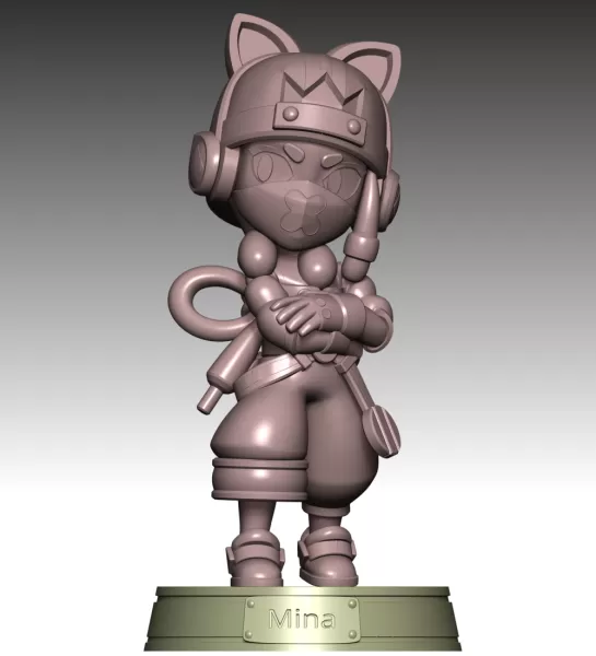Mina - Brawl Stars - Model preview 11