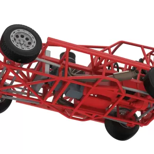 BriSCA Formula 1 Stock Car Base for Dirt Version 2 Scale 1:25 - Model thumbnail 3