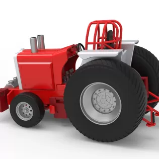 Fun short Pro Stock Pulling Tractor Version 4 Scale 1:25 - Model thumbnail 10