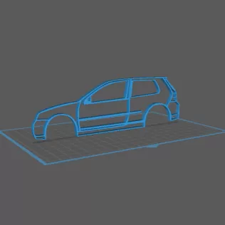 Wolkswagen - Golf 4 Wall Art - Model thumbnail 1