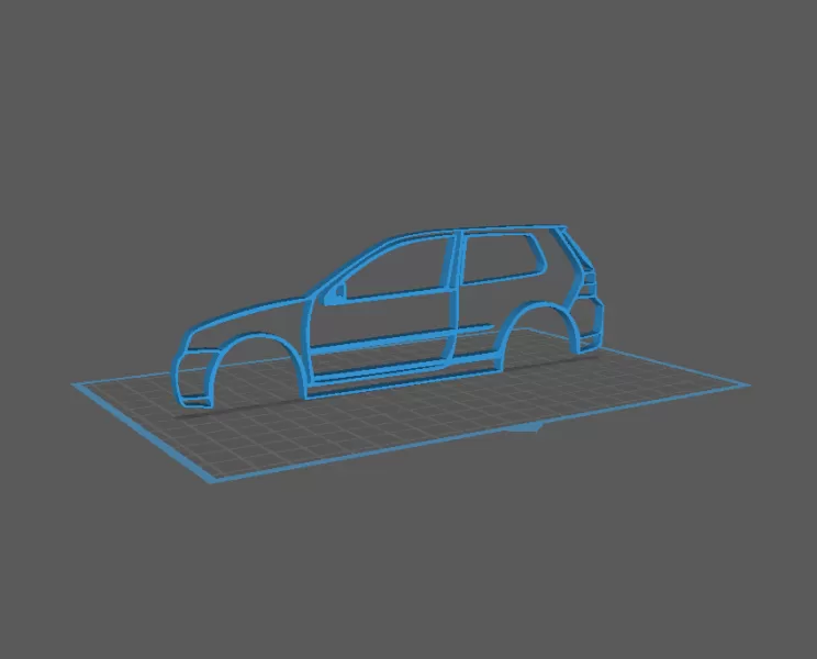 Wolkswagen - Golf 4 Wall Art - Model preview 1